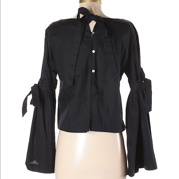 Free People bell sleeve blouse So Obviously Yours - Picture 2 of 3